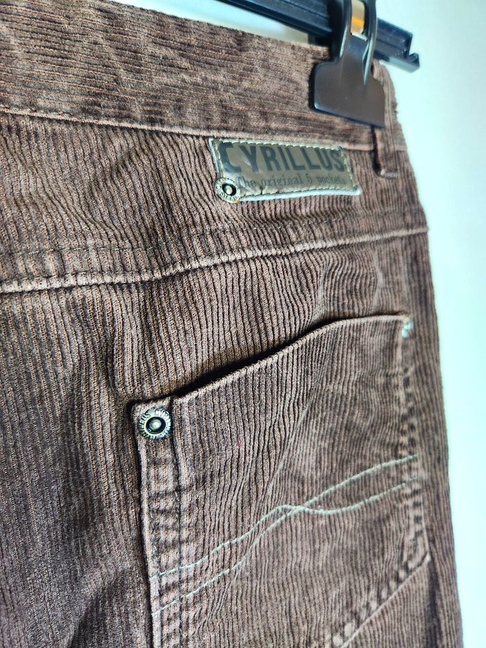 Pantalon Cyrillus en Velours Côtelé Marron - Taille 14 ans - photo numéro 5