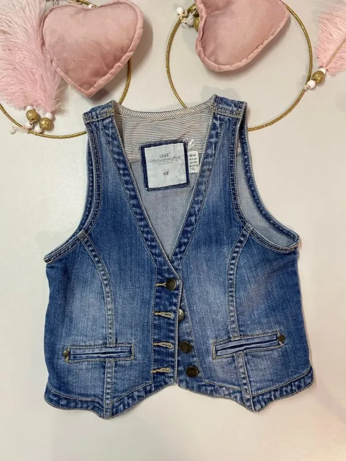 Gilet en jeans fille - Taille 9/10 ans