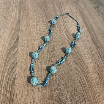 Collier long | bleu 🌿