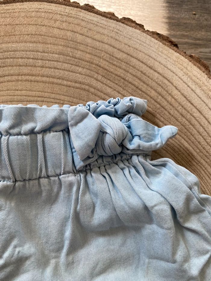 Short effet jeans fille 18 mois - photo numéro 2