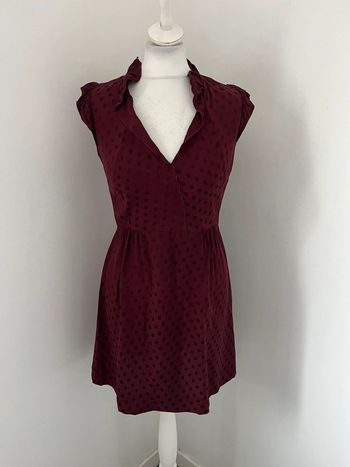 Robe cintrée bordeaux Sandro S