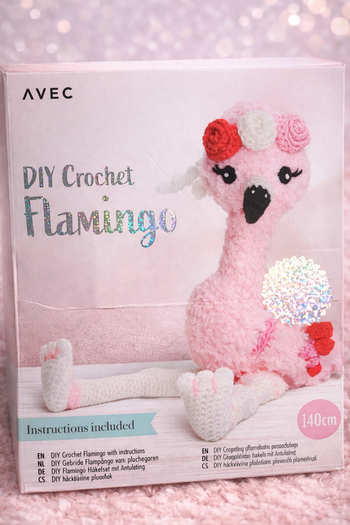 Kit DIY Crochet Flamant Rose – Neuf avec instructions