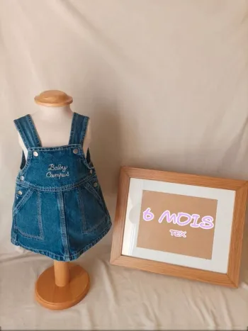 Jolie robe en jean Tex 6 mois