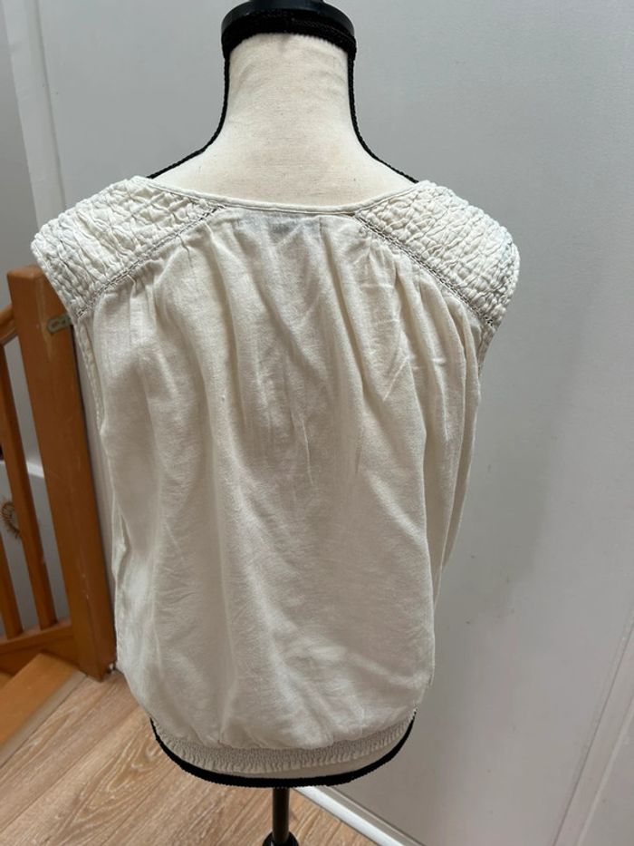 Débardeur blanc cassé kookai - taille 38 style ancien - photo numéro 6
