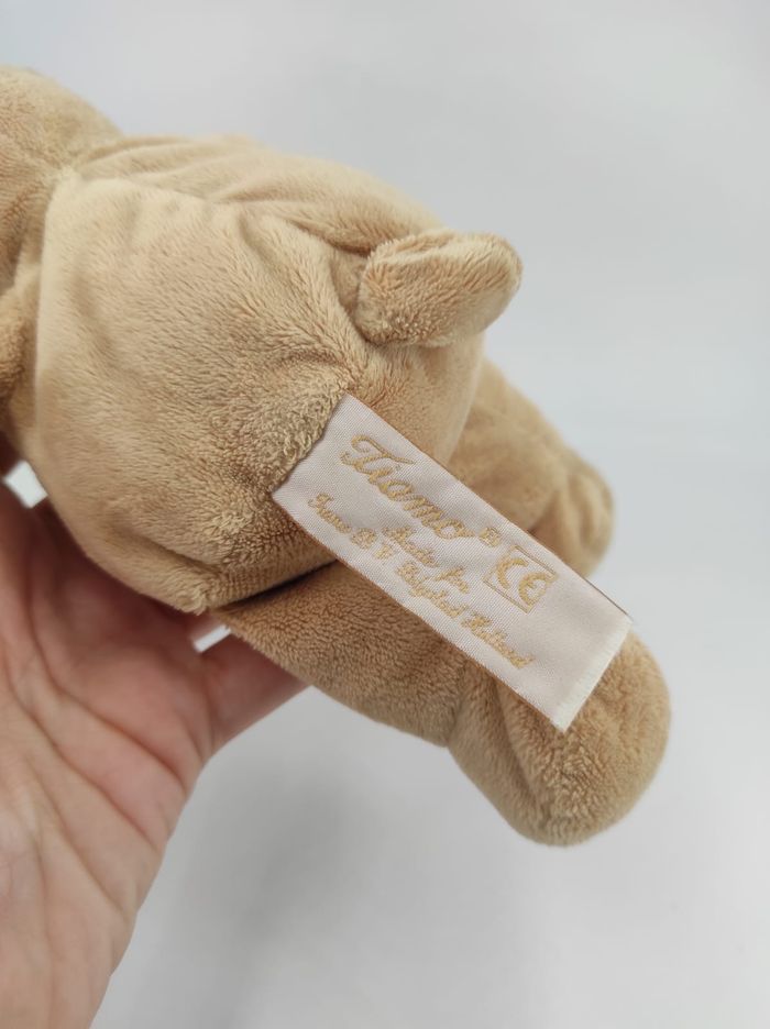 Peluche Doudou Ours Beige Tiamo 14 cm - photo numéro 3