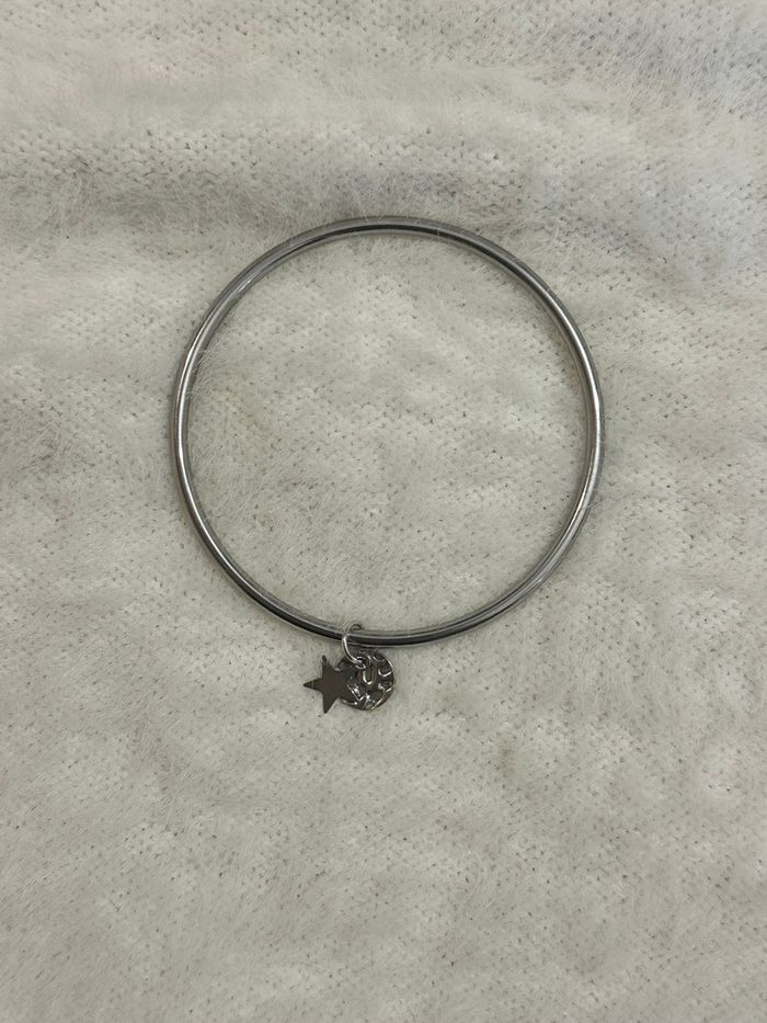 Jonc petite étoile argenté - photo numéro 2