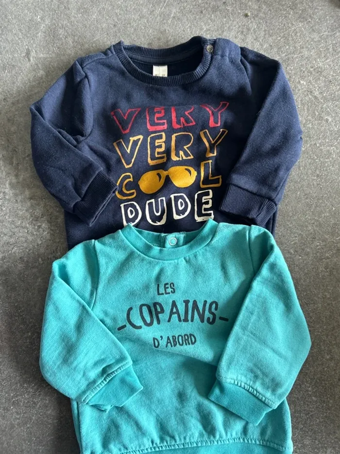 Lot de 2 pull 6 mois