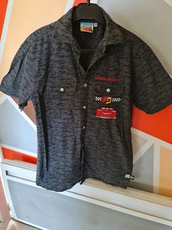 Chemise manche courte cars 12 ans