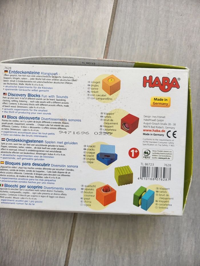 Cube en bois apprentissage haba - photo numéro 3