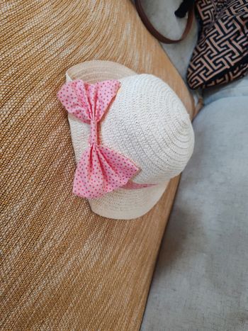 Chapeau de paille noeud