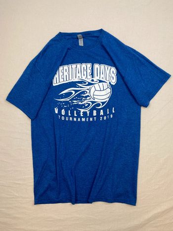 t-shirt imprimé sport USA volleyball, bleu, homme, taille M