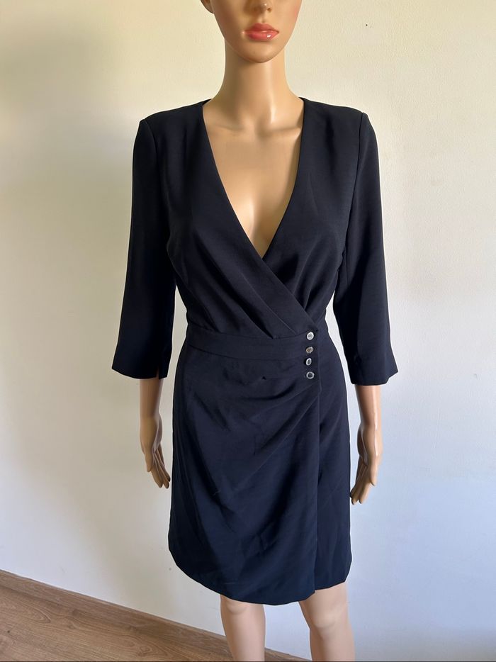 Robe portefeuille bleue marine neuve Morgan taille 38 (valeur 70€)