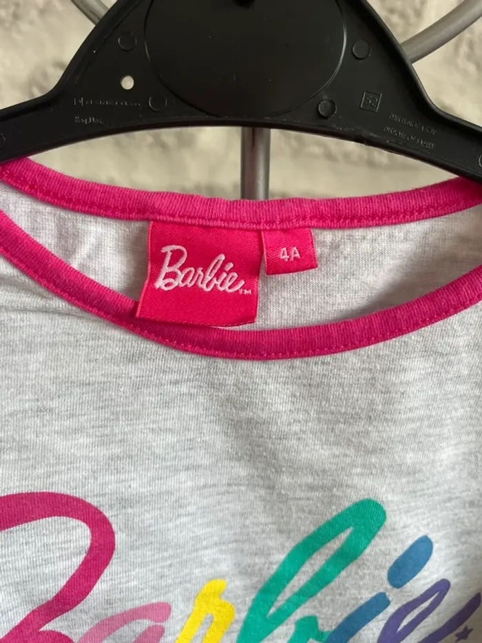Pyjamas fille longue manche 4 ans barbie - photo numéro 2