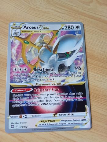 Carte pokémon.carte naissance Star