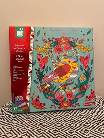 Janod - Atelier créatif Paillettes et dorures : Oiseaux du paradis - 7 ans et +