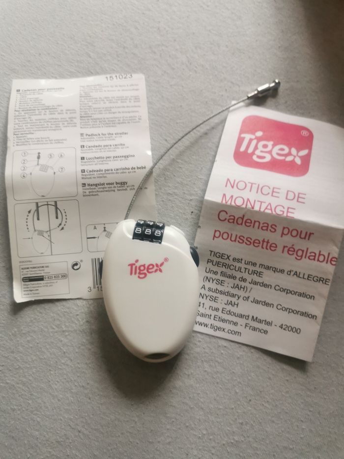 Cadenas pour poussette réglable Tigex