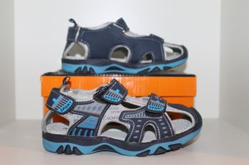 sandales nus pieds bleus 30