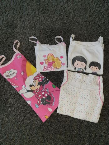 Lot de 4 maillots de corps à bretelles 3 ans