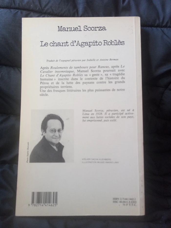Manuel Scorza - Le chant d'Agapito Roblès - photo numéro 3
