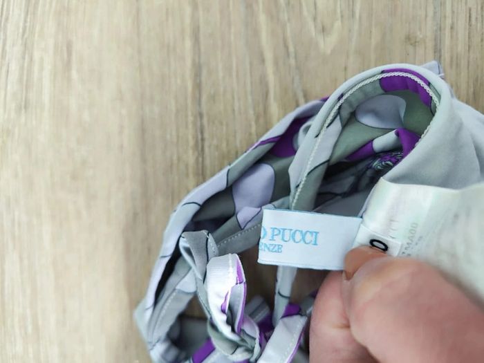 Maillot de bain deux pièces gris et violet Emilio Pucci Taille 40 - photo numéro 8