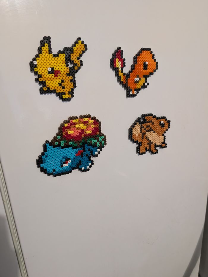 Pokémon en Perles (Pixel Art) aimantés au Choix avec Possibilité de Faire sur Commande - photo numéro 2
