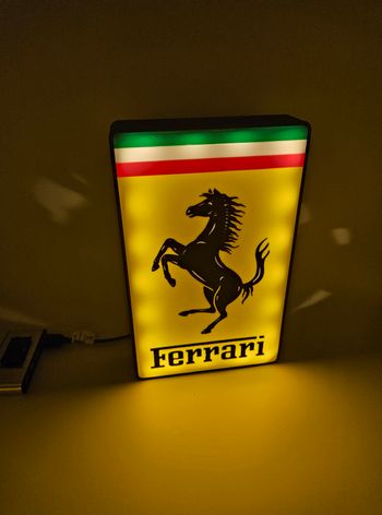 Lampe lumineuse à led Ferrari
