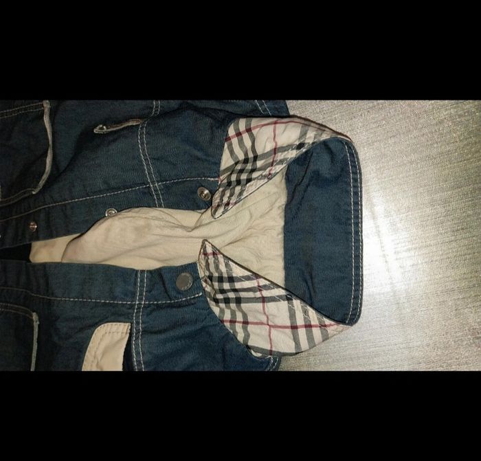 Veste / trench / blouson en jean Neuf by Burberry mixte 12 mois - photo numéro 7
