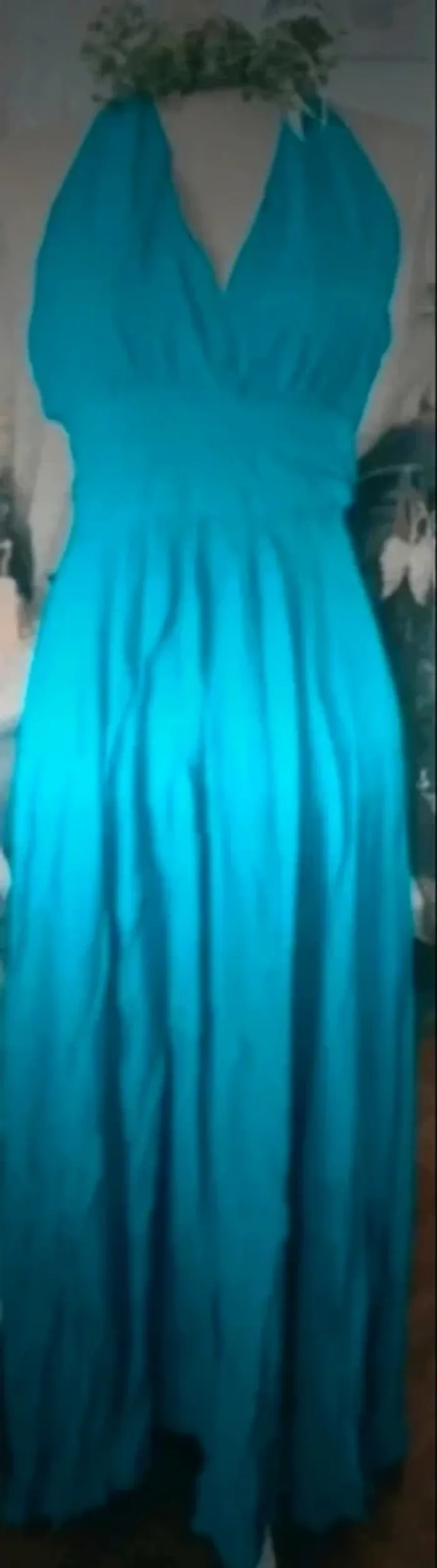 Robe cache coeur portefeuille turquoise Borabora Taille M  Neuve - photo numéro 3