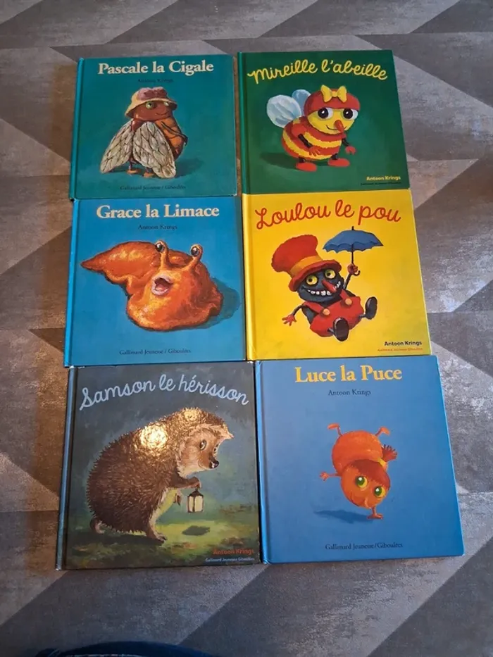 Lot de 6 livres les petites bêtes