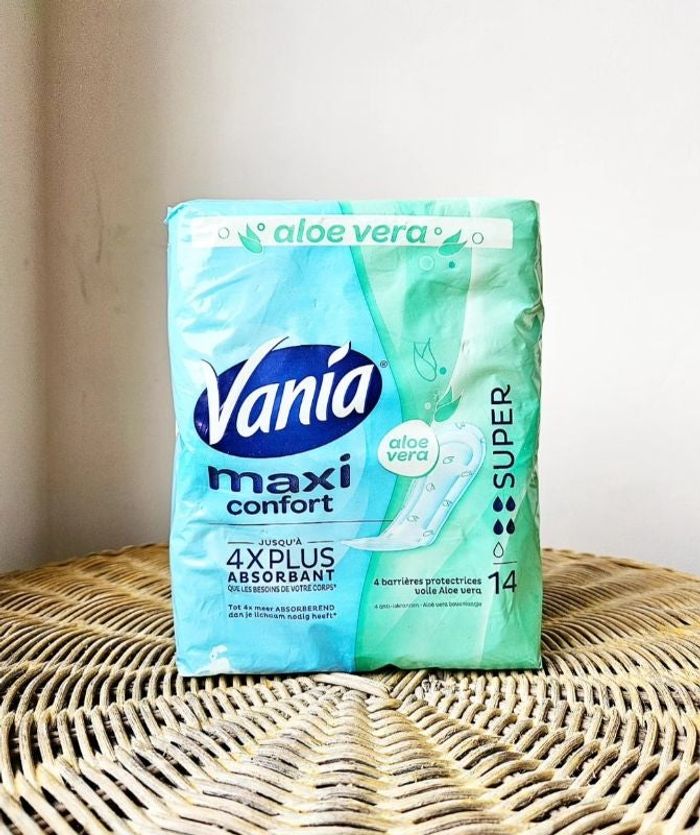 Serviettes hygiénique X14 aloe vera Vania