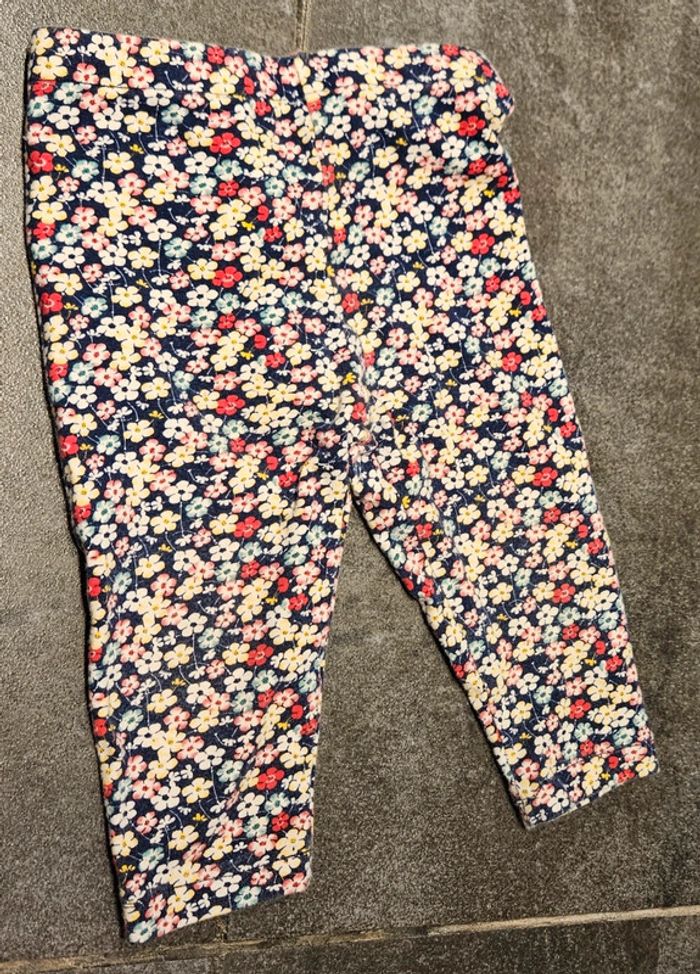 Pantalon / legging fleuri. 12 mois. Cadet rousselle - photo numéro 2
