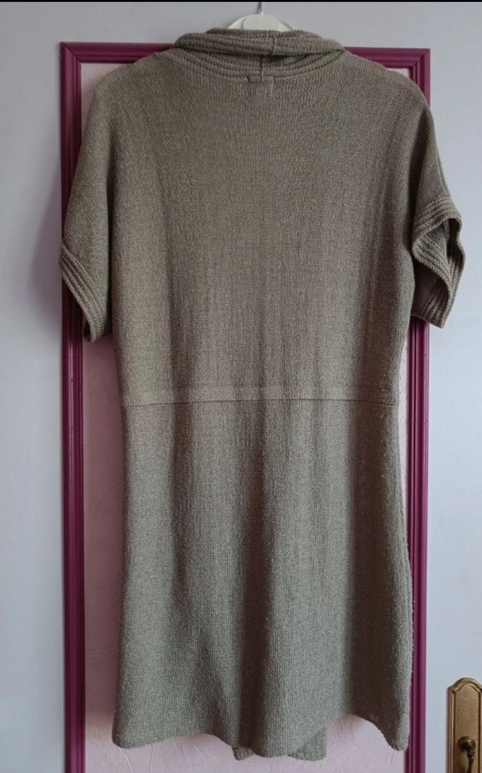 Gilet beige long sans manches T.3 (42) - photo numéro 6