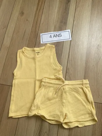 Ensemble ete nid d’abeille 4 ans