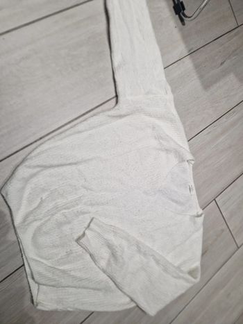Pull maille blanc