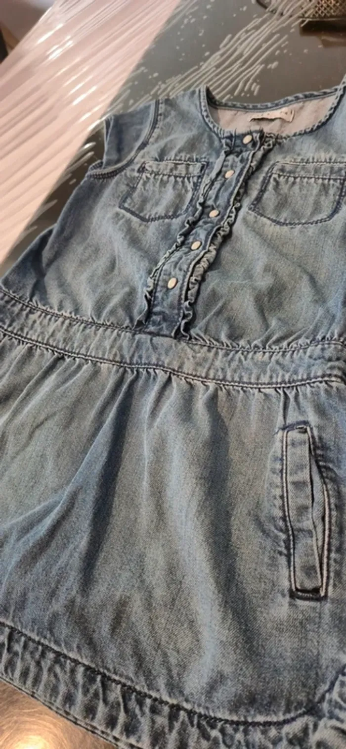 Robe en jeans TEX 3/4 ans - photo numéro 2