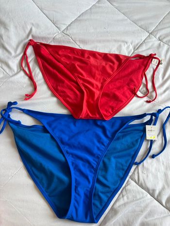 Lot 2 bas de maillot de bain Ardene rouge et bleu taille XXL/44 neuf