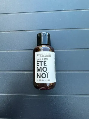 Huile corps été monoï biorganique