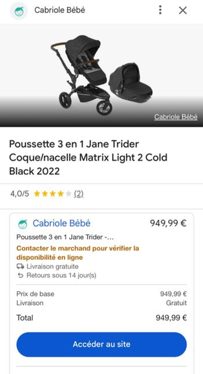 Pousette jane matrix - photo numéro 2