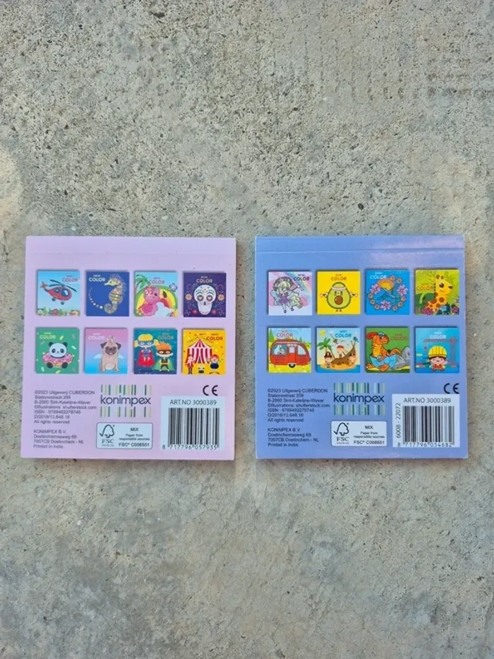 Lot 2 mini livre de coloriage pour enfant - photo numéro 2