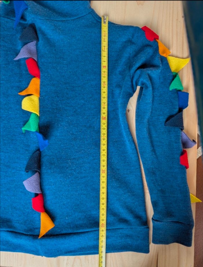 Veste zippée dino en laine - photo numéro 3