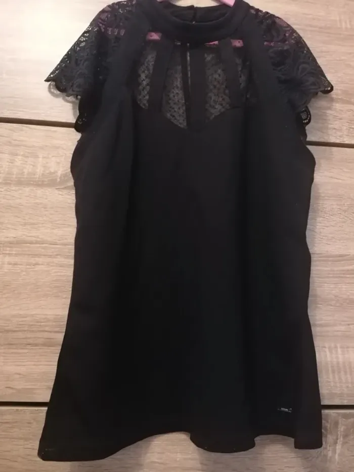 Haut noir Morgan en dentelle taille M - photo numéro 7