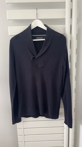 Pull en coton marine homme Ikks XL