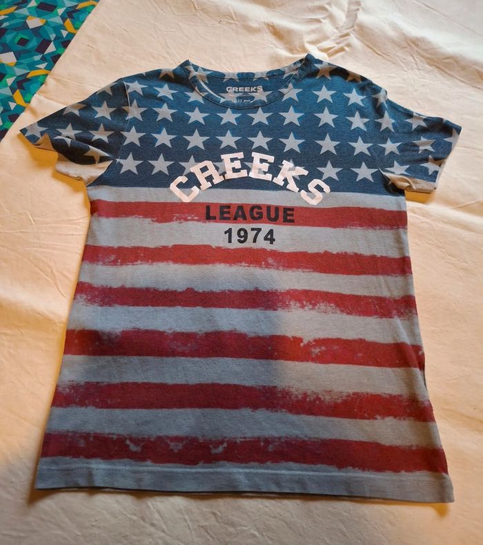tee-shirt creeks league 12 ans