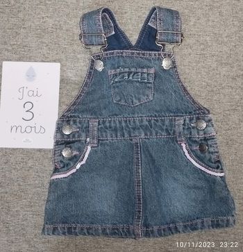 Robe en jean  3 mois
