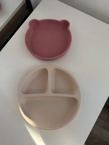 Première assiettes bébé avec ventouse en silicone