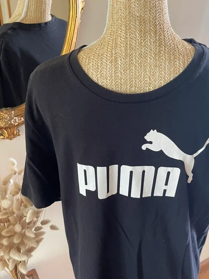 T-Shirt Puma - Taille M - Noir en coton - photo numéro 3