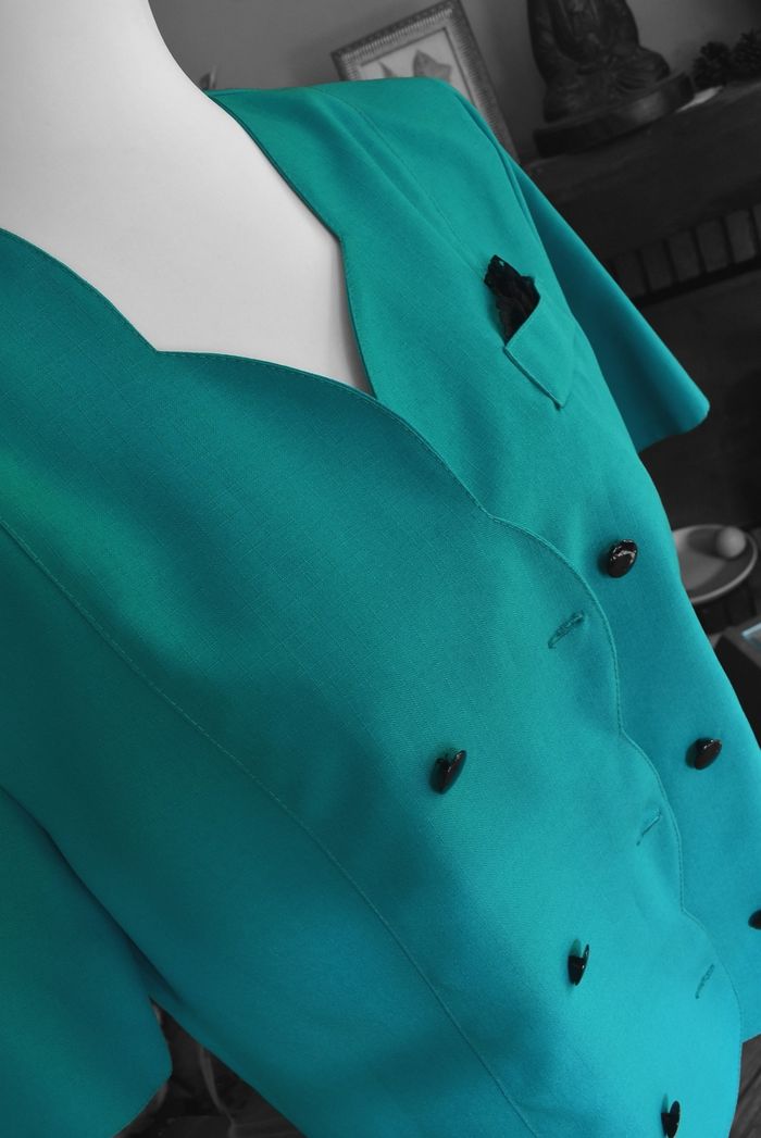 🌈 superbe veste manche courte vintage - photo numéro 2