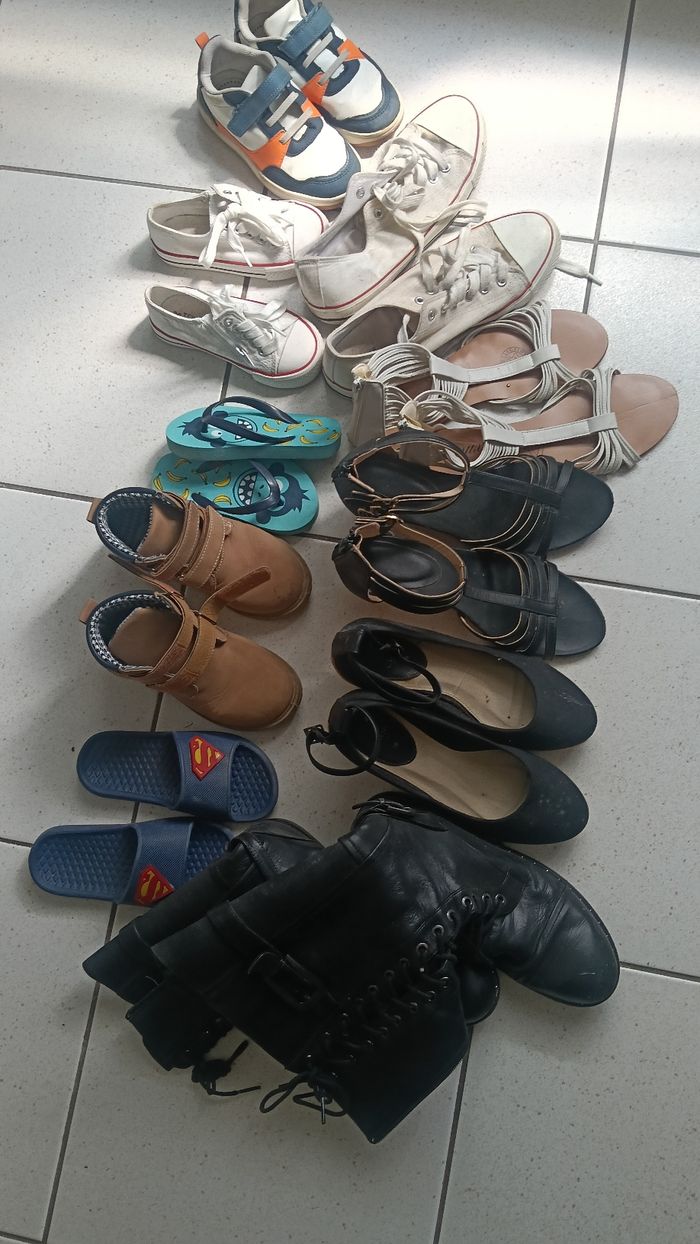 Lor de chaussures femme/garcons