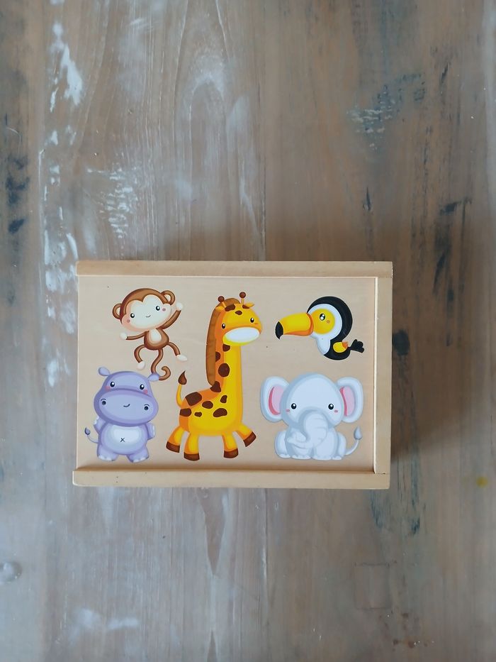 Domino animaux en bois - photo numéro 2