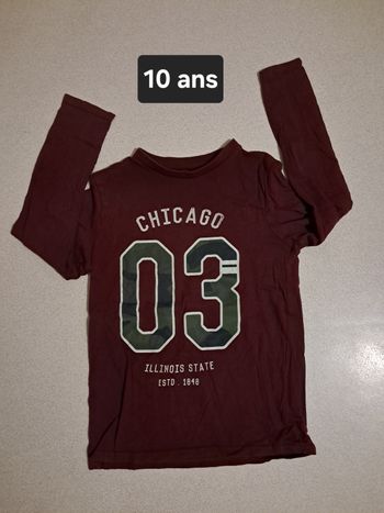 Tee-shirt ML 10 ans kiabi 
